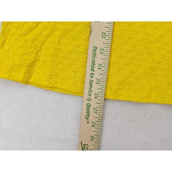 Kim Rogers Women's Tank Top SIze Medium Yellow Textured FLAWS - Picture 7 of 12
